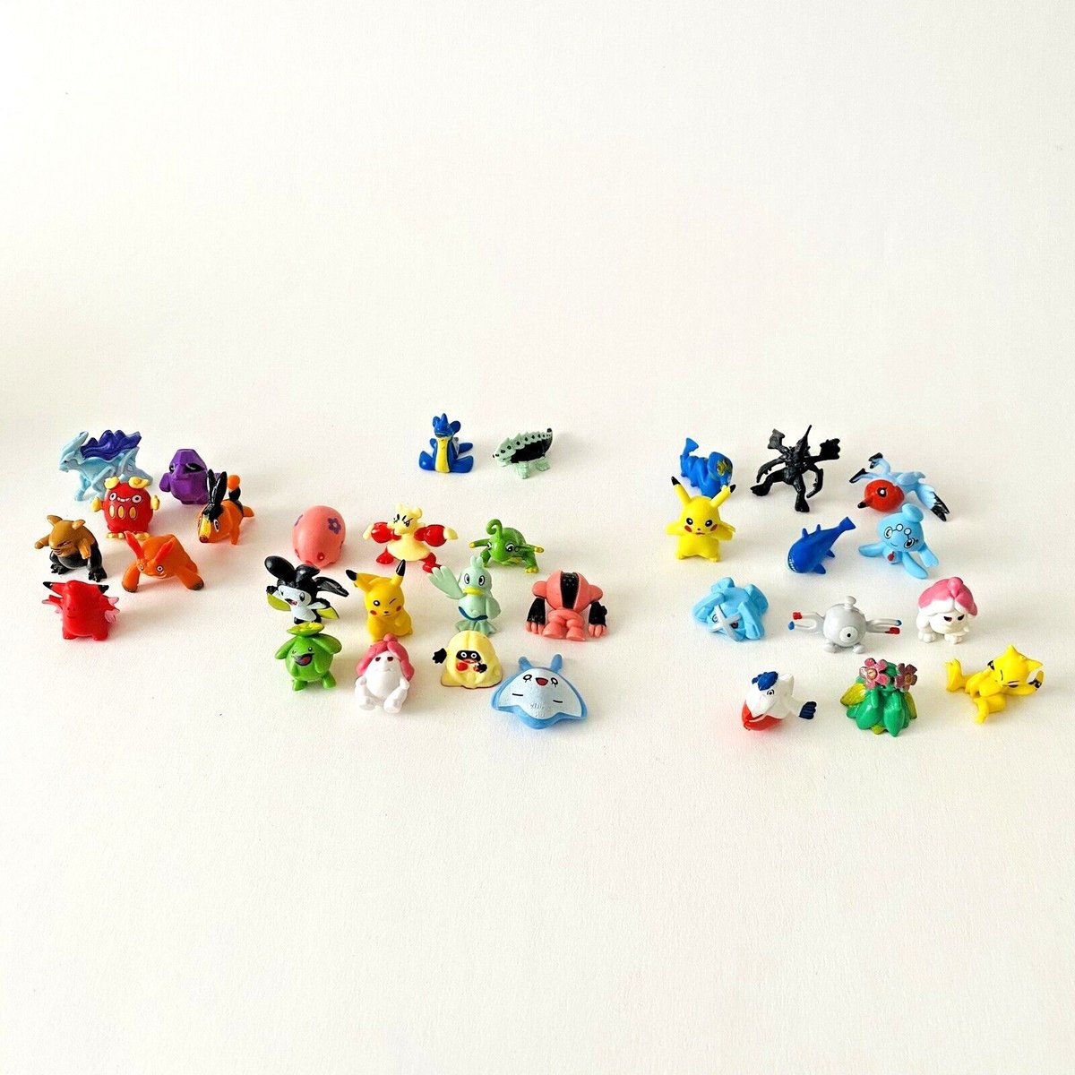 Pokemon Mini Figures Lot of 32 1" PVC Toys Marked PK PW RL R/LW + 2 Unmarked