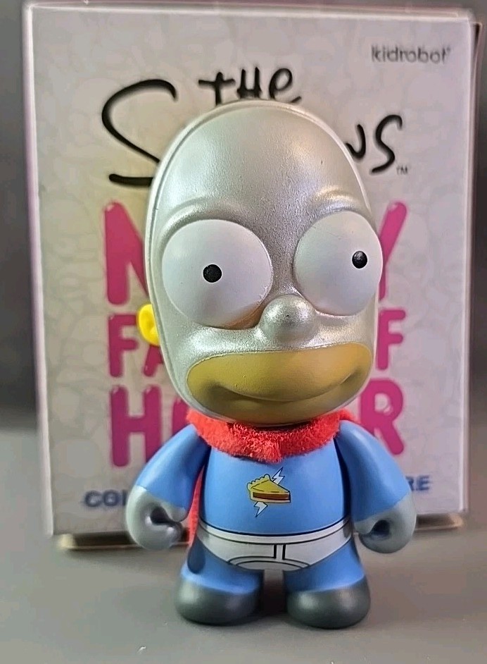 Kidrobot Simpsons Many Faces of Homer PIE MAN HOMER Figura in vinile NUOVO
