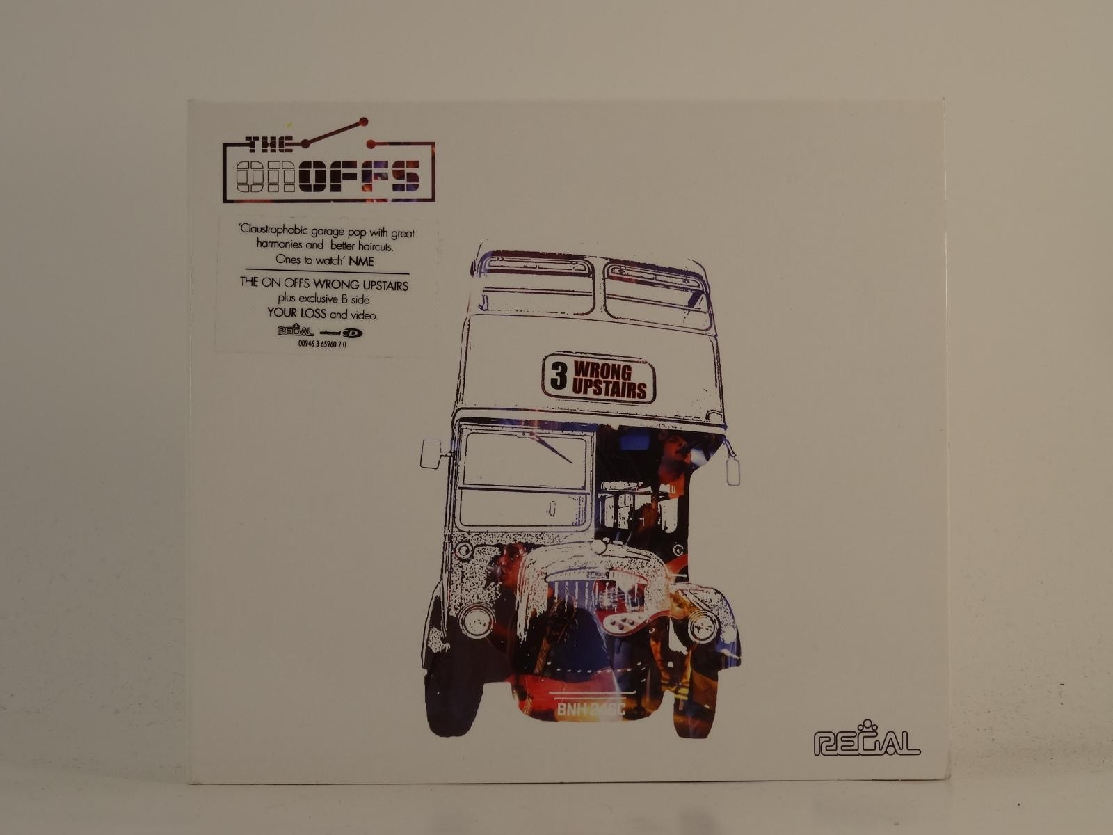 THE ONOFFS WRONG UPSTAIRS (H1) 3 Track CD Single including Card Sleeve REGAL REC