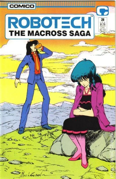 Robotech La Saga Macross #28 VF- 7.5 1988 Immagine Stock