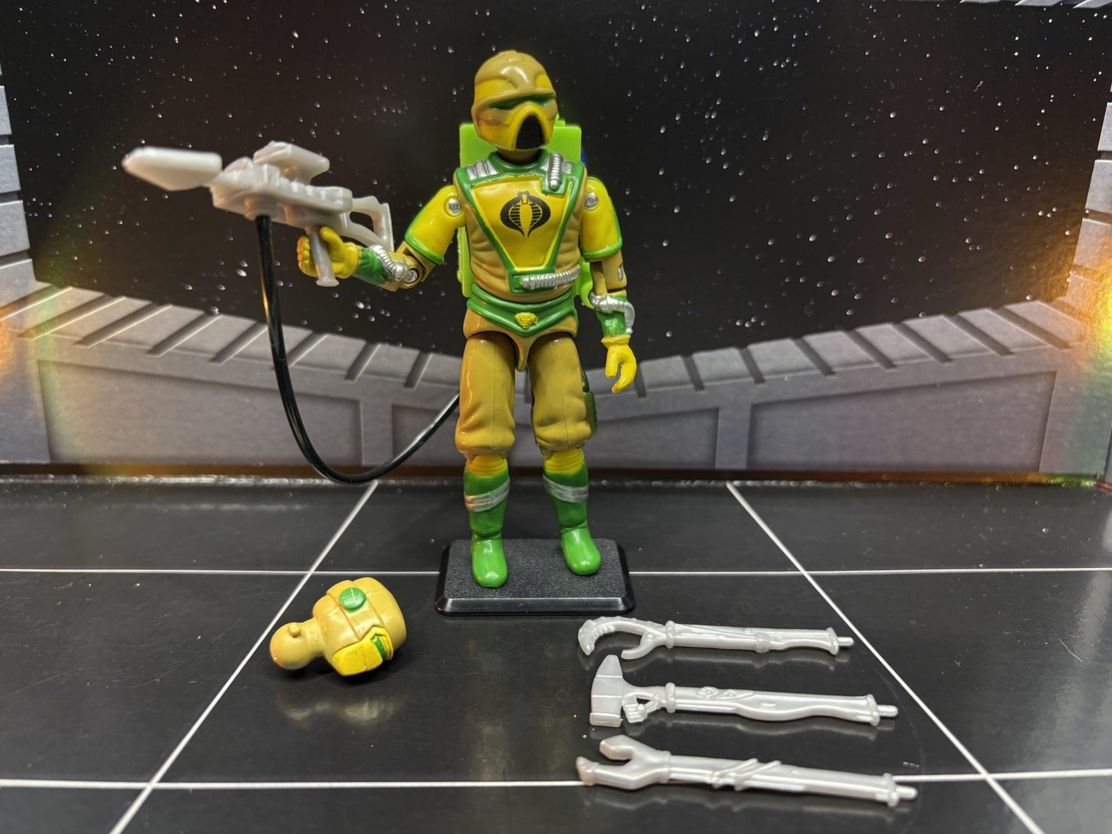 Modellino O-ring personalizzato Black Major GI Joe Techno Viper Serpentor Colors