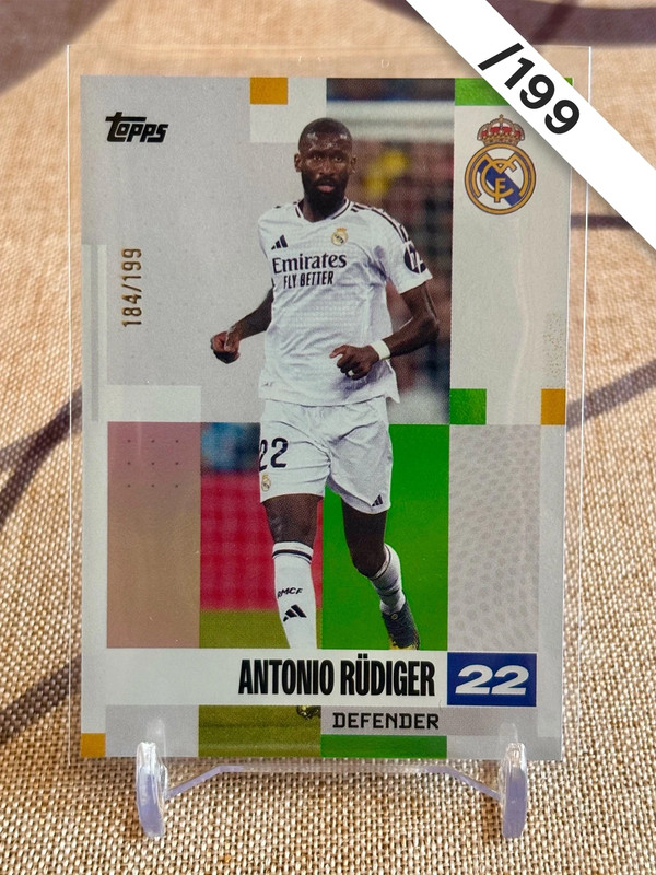 Antonio Rudiger 🇩🇪 Numerada /199 Real Madrid Topps Team Fan Set Numerada Edición Limitada