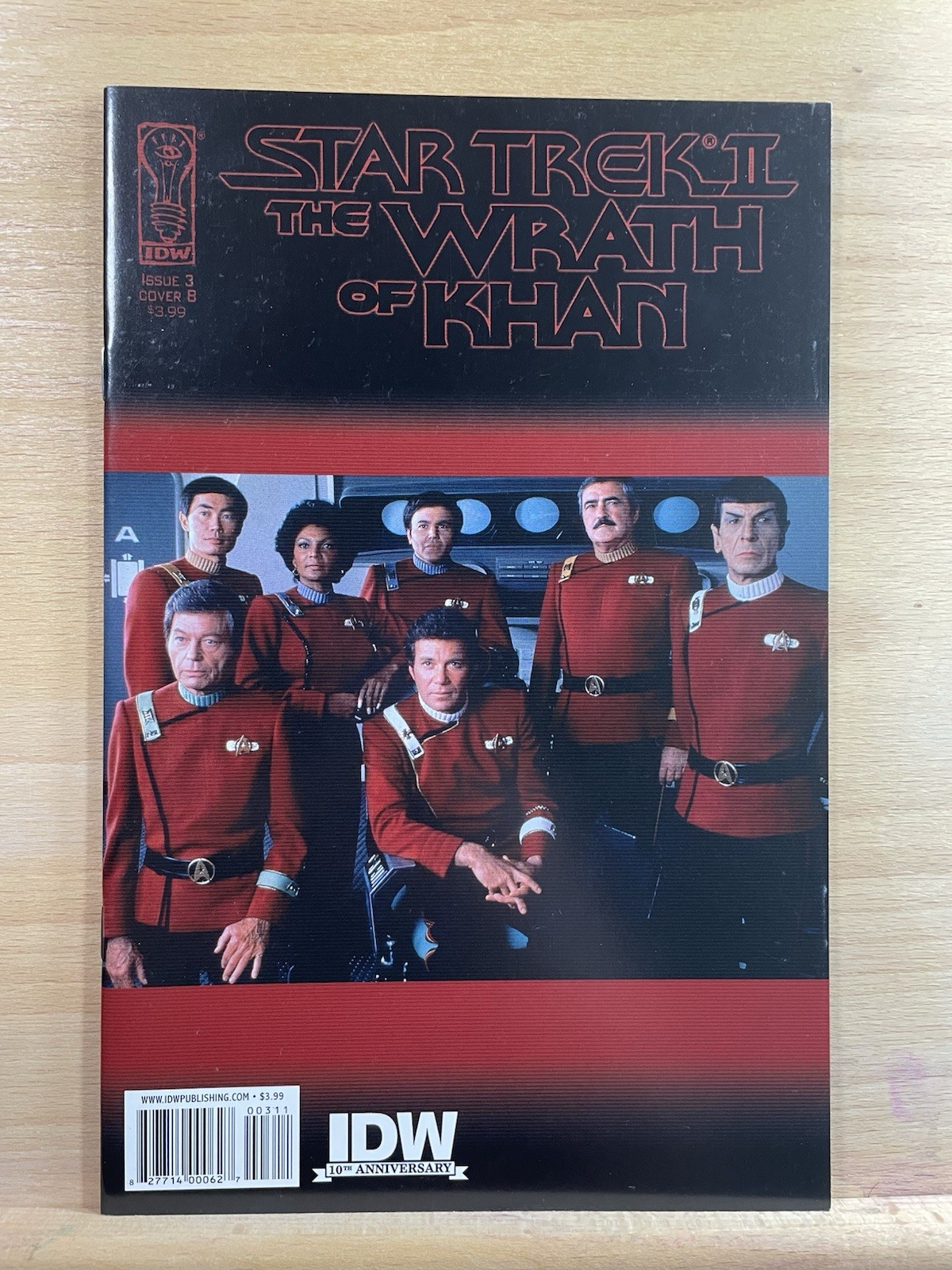 Star Trek II L'ira di Khan #3 Copertina da collezione B IDW Publishing 2009