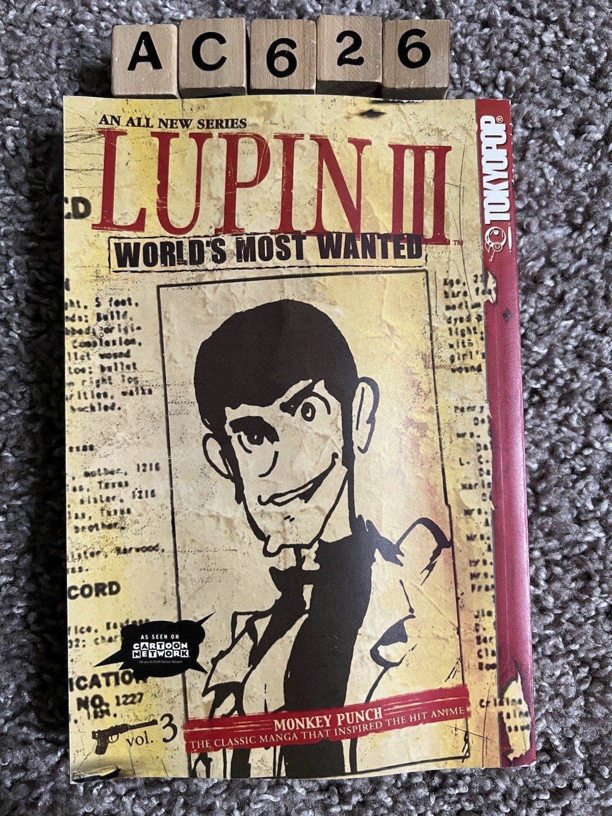 Lupin III World's Most Wanted Volume 3 Manga Inglese Libro Piegato