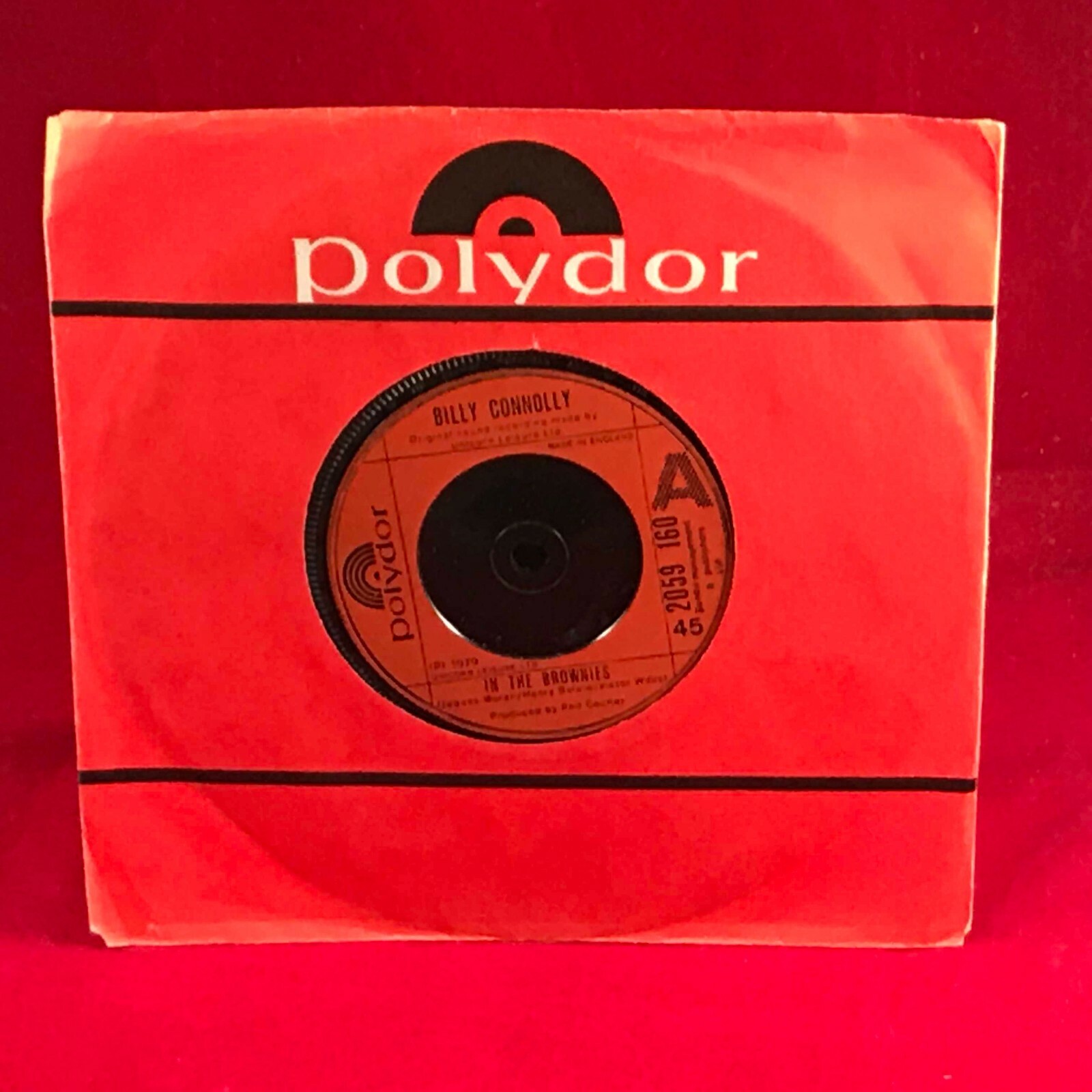 BILLY CONNOLLY In The Brownies 1979  UK 7" vinyl single Polydor record 45