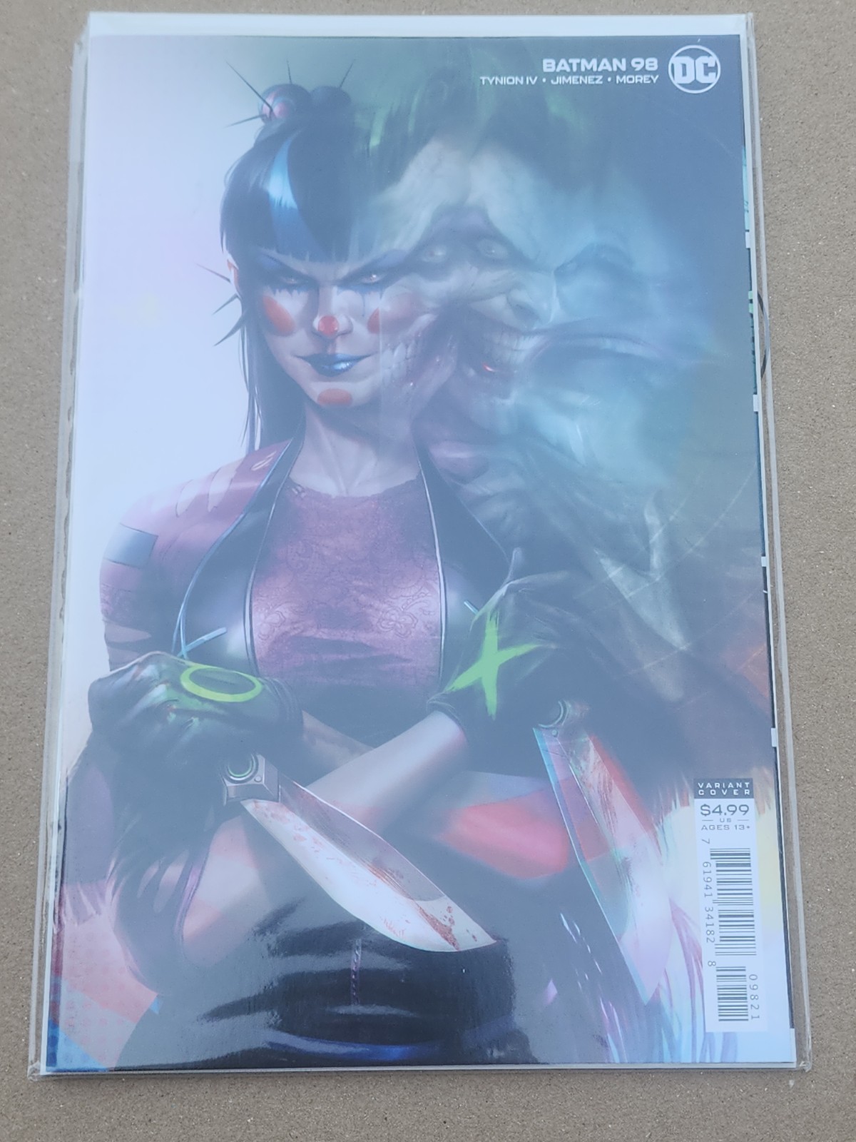 BATMAN #98 FRANCESCO MATTINA VARIANTE QUASI NUOVO JOKER HARLEY QUINN PUNCHLINE CATWOMAN MT
