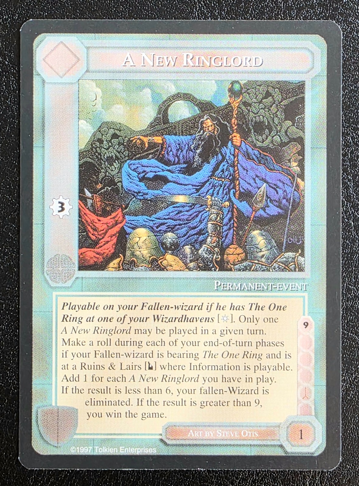 Un Nuovo Ringlord MECCG Terra di Mezzo La Mano Bianca 1997 Inglese