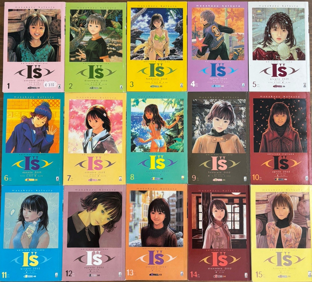 Star Comics I"s volumi 1-15, serie completa, Masakazu Katsura, manga italiano