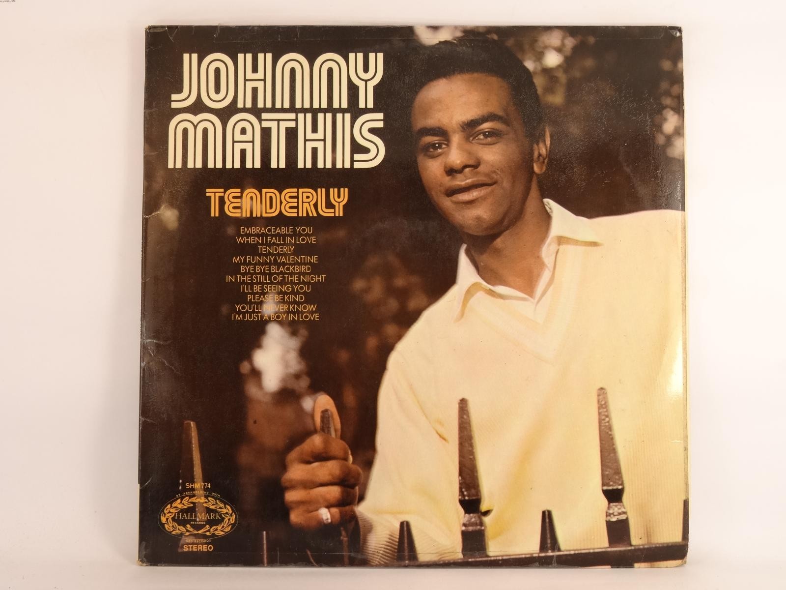 JOHNNY MATHIS TENDERLY (382) 10 Track LP plus Picture Sleeve HALLMARK