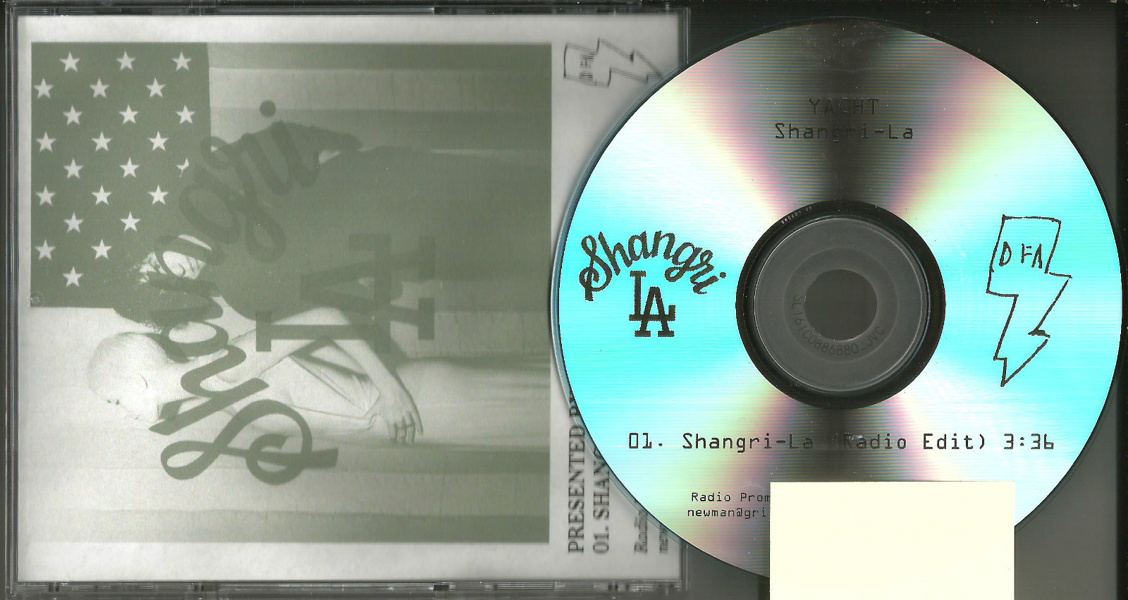YACHT Shangri la  w/RARE EDIT TRK TST PRESS PROMO Radio DJ CD single MINT USA 