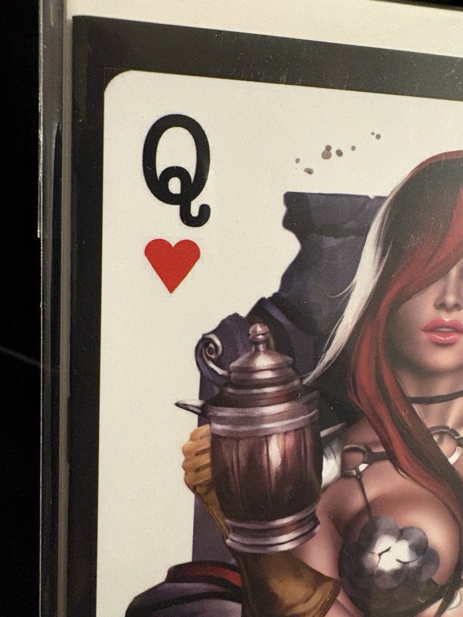 VAMPIRELLA VS RED SONJA 3 BURNS 616 carta da gioco vergine