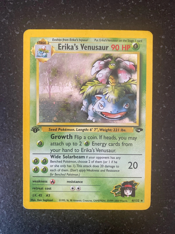 Erika’s Venusaur 4/132 gym challenge