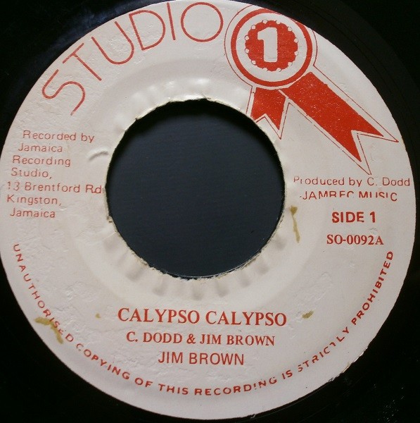 Jim Brown - Calypso Calypso (7") (Very Good Plus (VG+)) - 3657652548