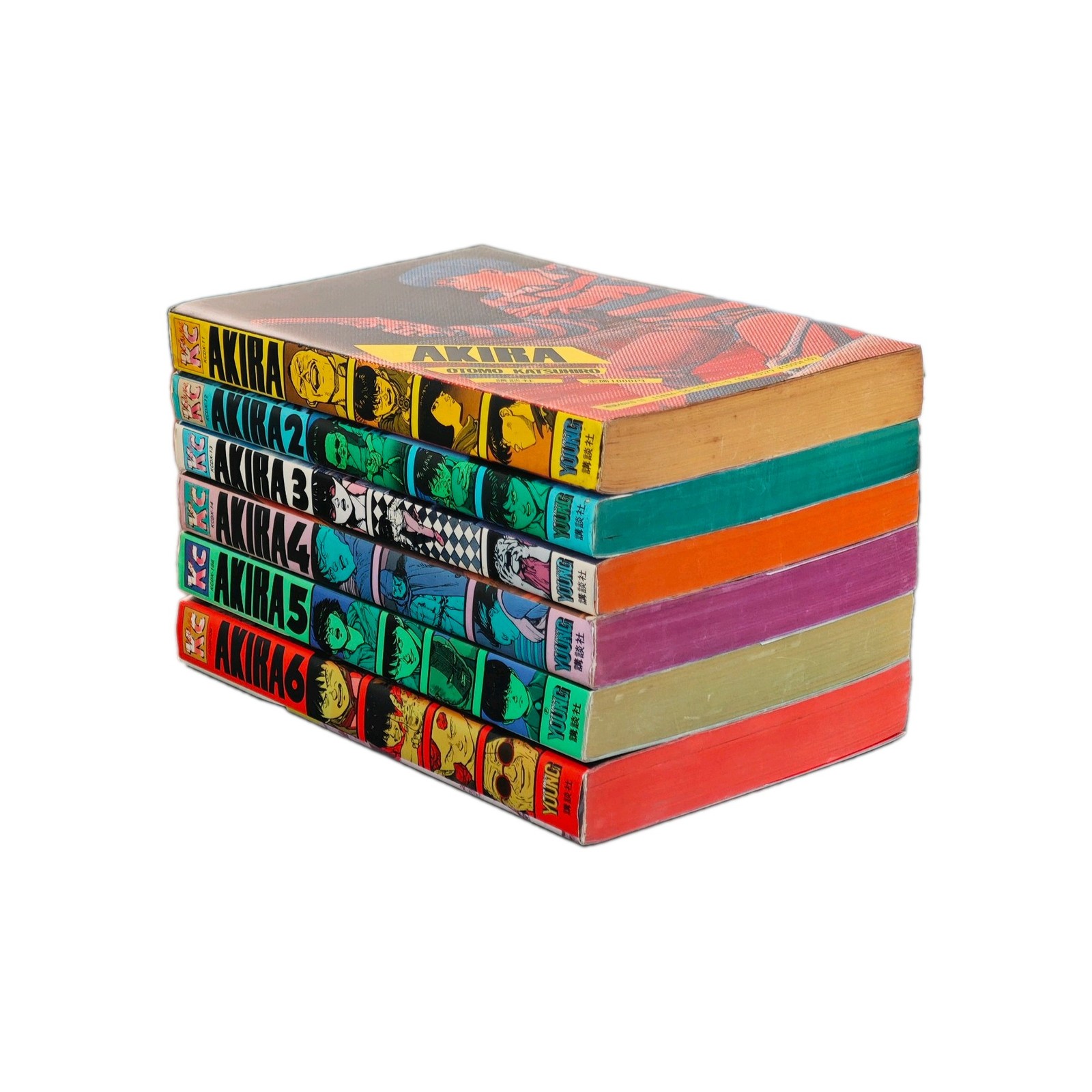 AKIRA Vol.1-6 Complete Set ALL 1st Print Katsuhiro Otomo Japanese KCDX