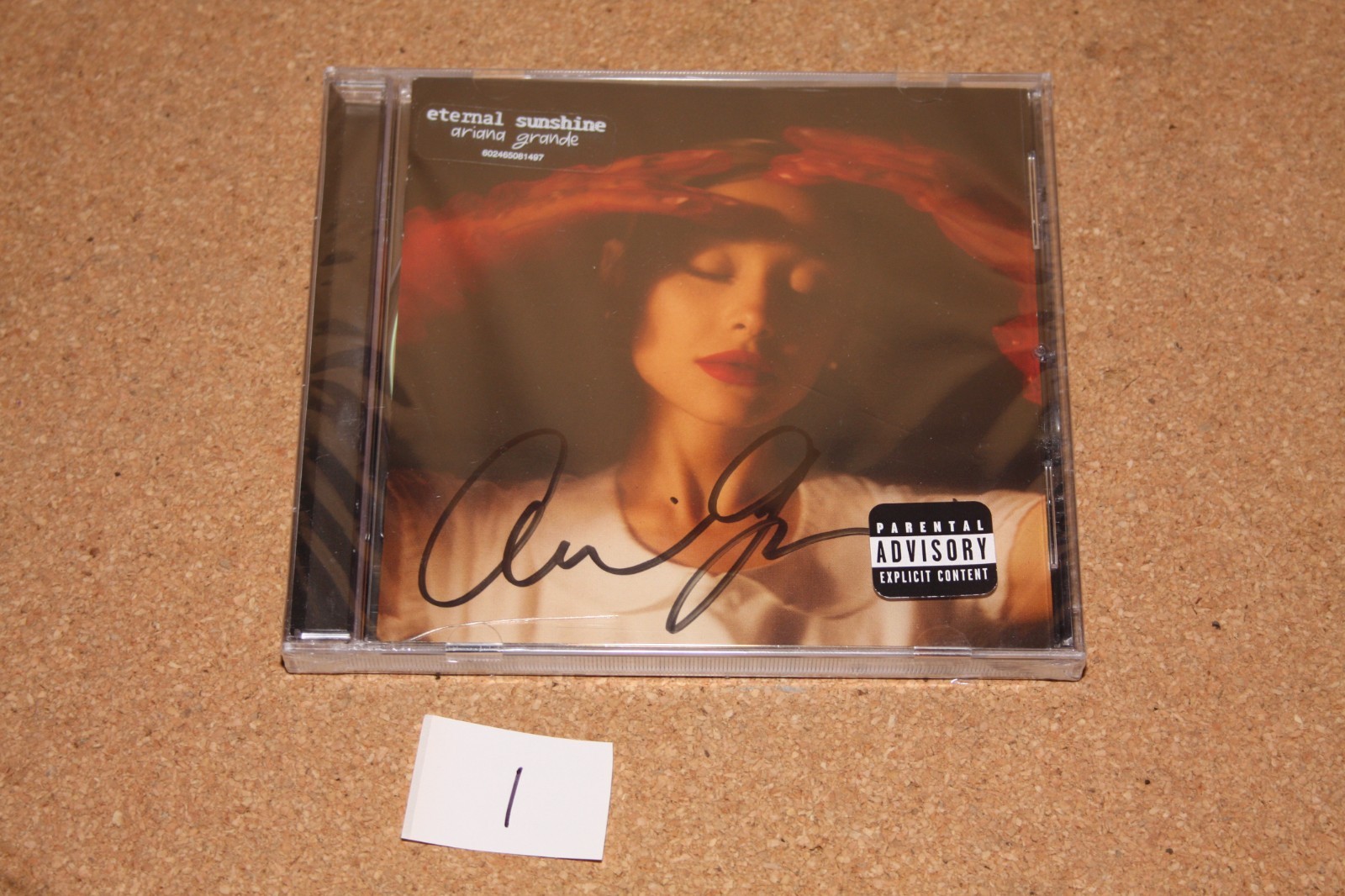 Ariana Grande Signed Eternal Sunshine CD Full Signature #1 *Case Cracked*