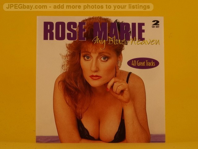 ROSE MARIE MY BLUE HEAVEN (2 x CD) (1076) 20+ Track CD Album also Picture Sleeve