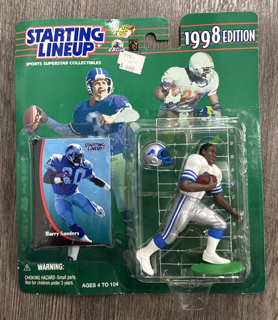1998 STARTING LINEUP SLU - NFL Football BARRY SANDERS #20- DETROIT LIONS #15