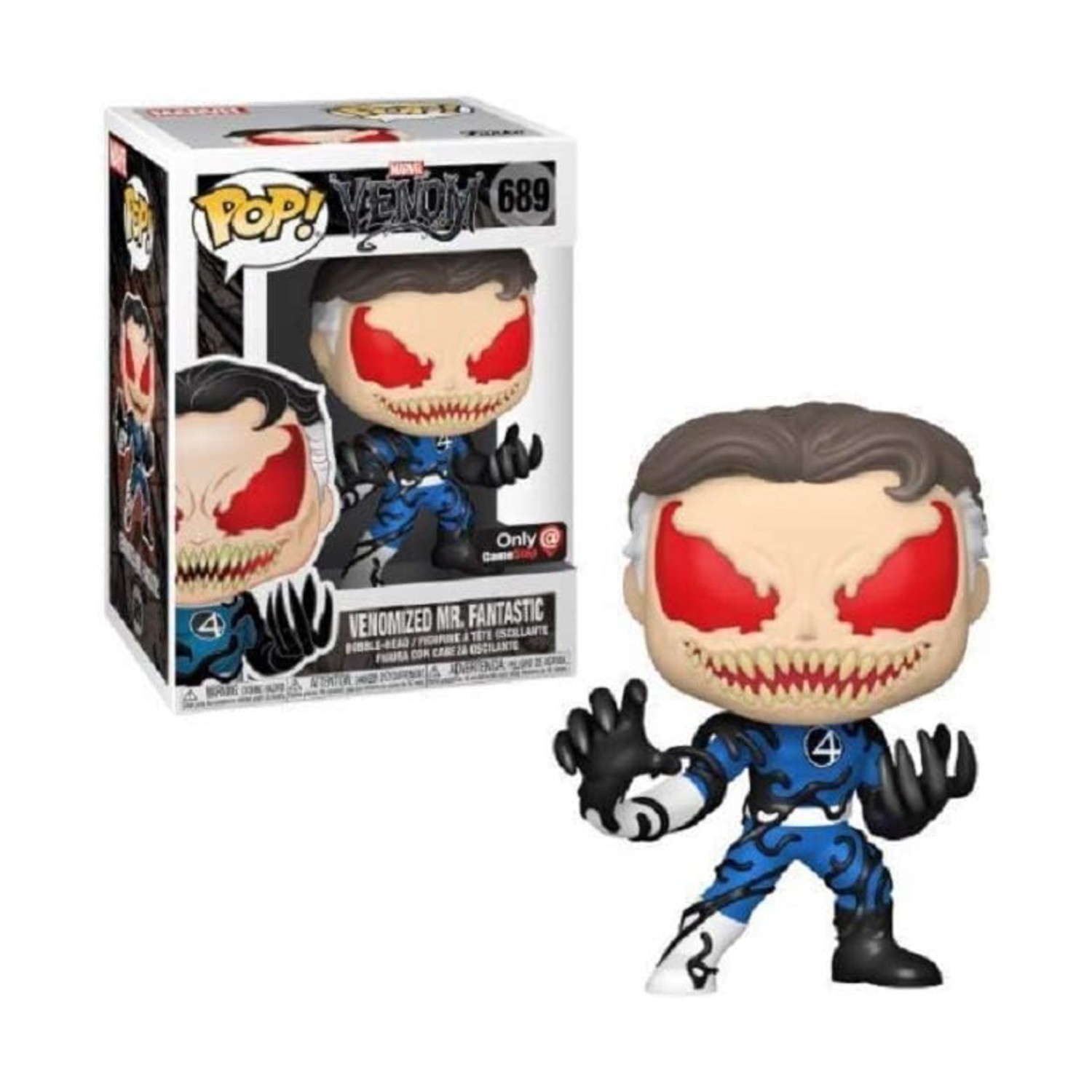 Funko Marvel Venomized Pop Figure Venomized Mr. Fantastico VG+/NM