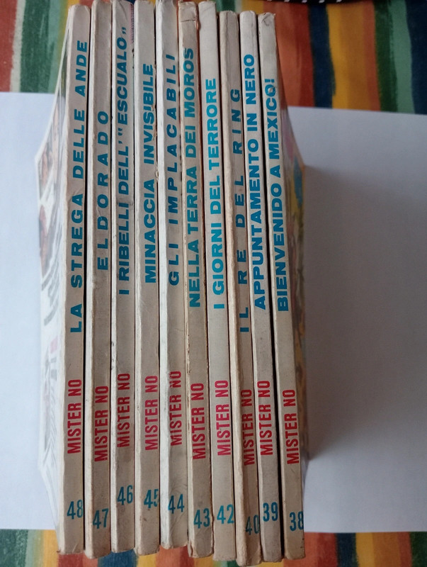 Lotto blocco fumetti mister no originali