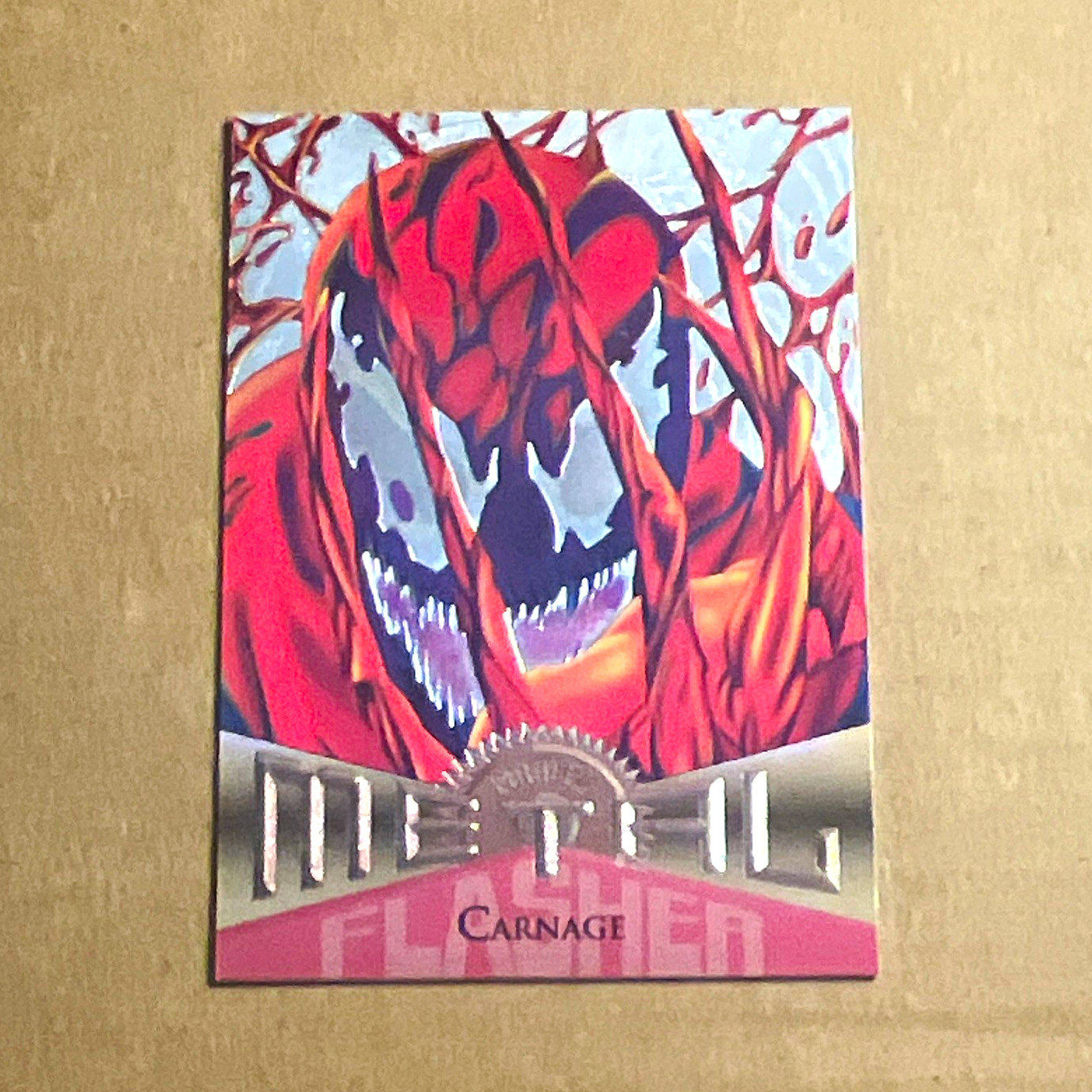 Fleer Marvel Power Grid 1996 Insert Card #71 Agility Carnage