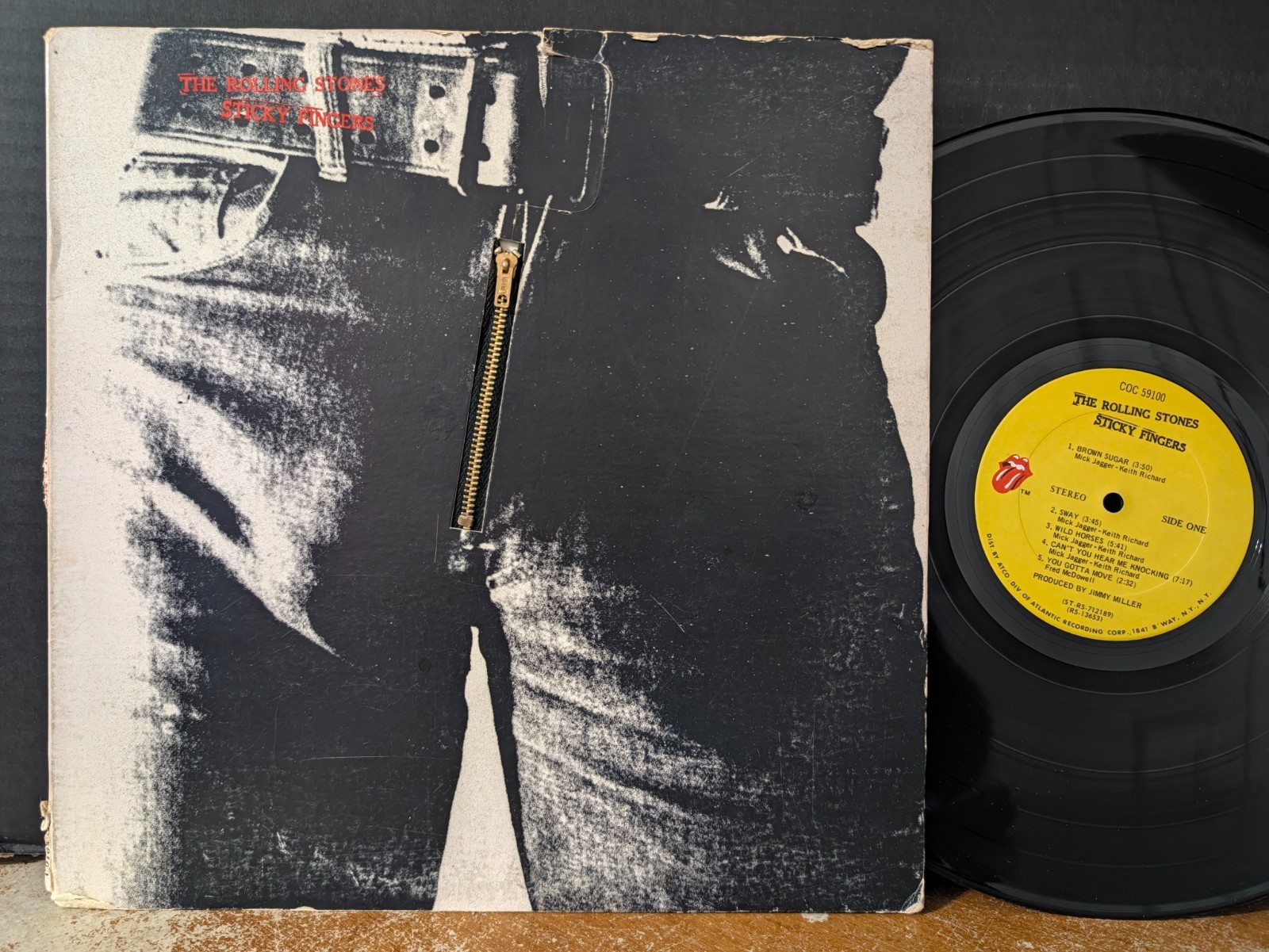 Rolling Stones - Sticky Fingers 1971 OG Brown Sugar Wild Horses Cant You Hear Me