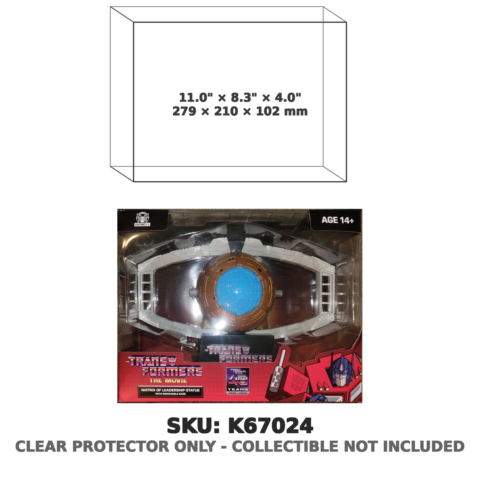Protector For Matrix of Leadership Transformers The Movie Statue