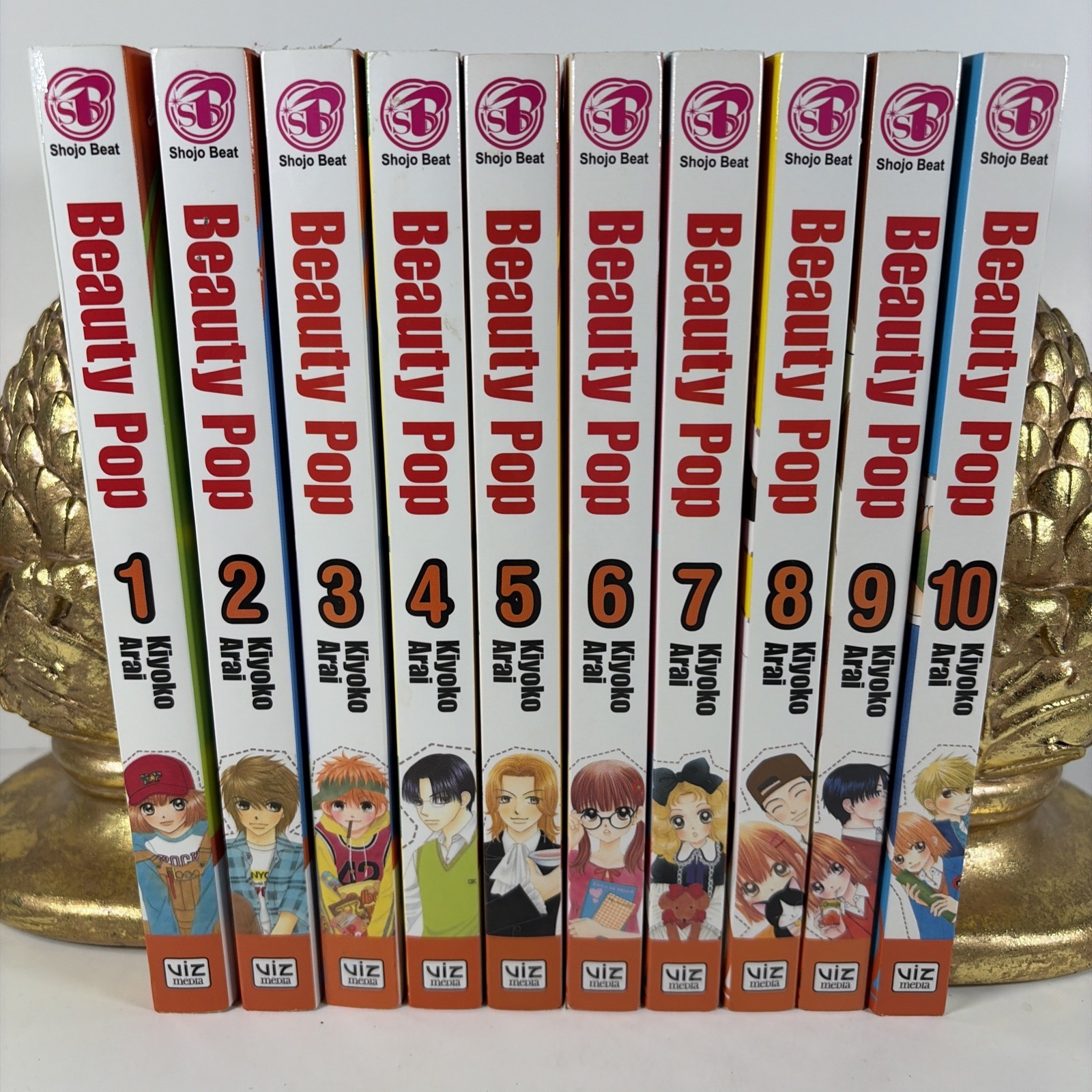 Beauty Pop Vol 1-10 Set Completo Manga Inglese Kiyoko Arai Viz 1° Stampa! Fuori produzione