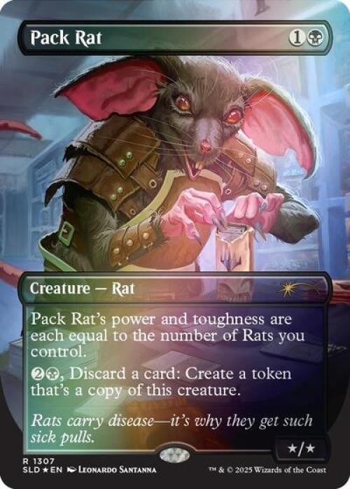 Pack Rat (1307) -Foil Light Play MTG Secret Lair