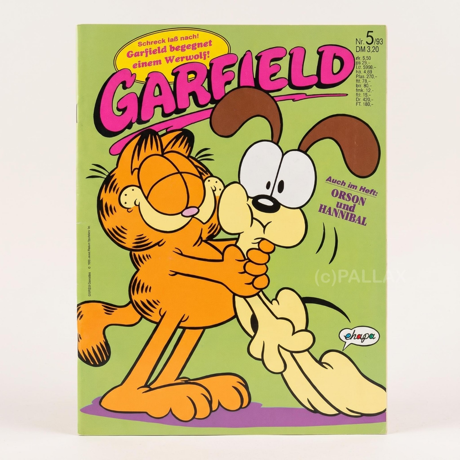 FUMETTO GARFIELD N.5 / 93 CON POSTER / EHAPA 1993