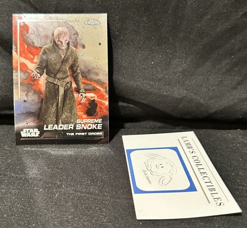 2024 Topps Chrome Star Wars The Last Jedi Supreme Leader Snoke Base Common #117
