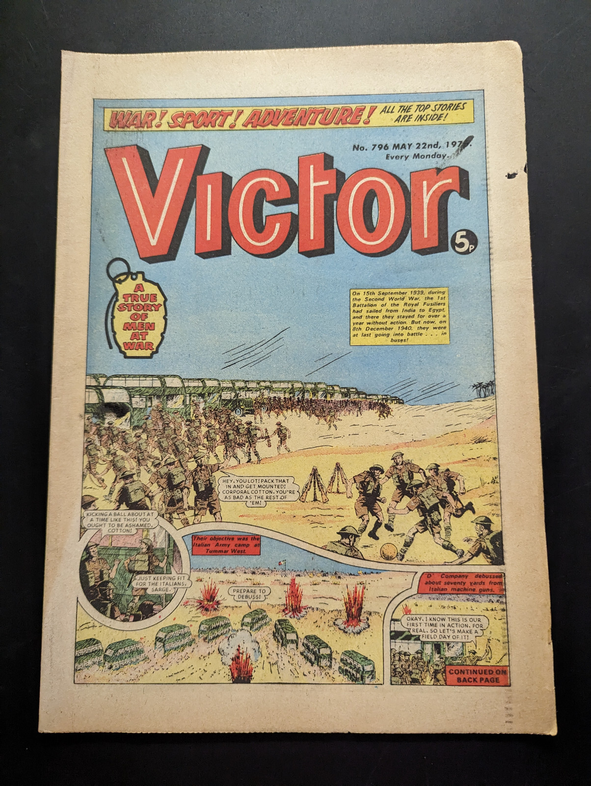 The Victor Comic, No 796, May 22nd 1976.