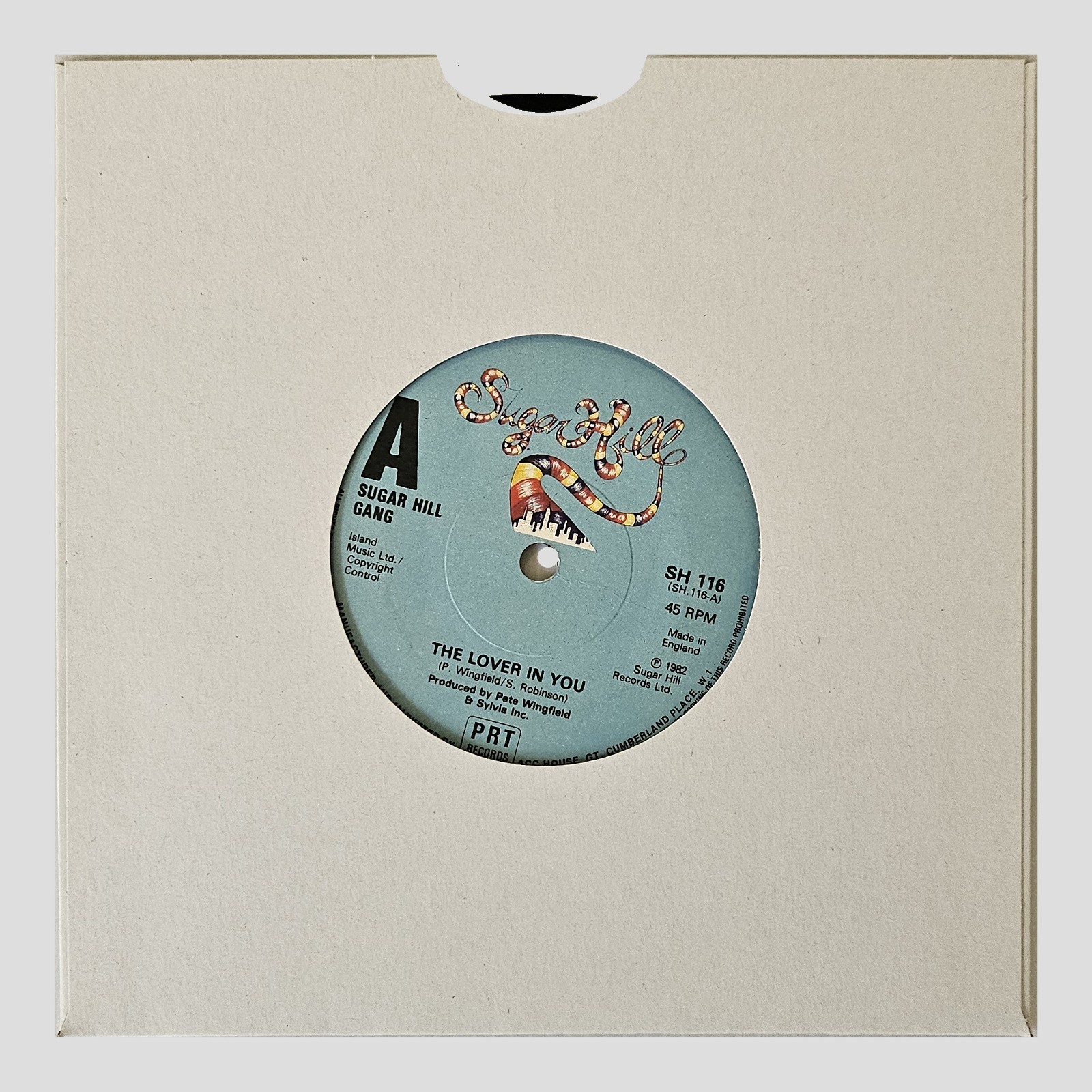 Sugar Hill Gang - The Lover in You - 7 Inch Music Vinyl Record