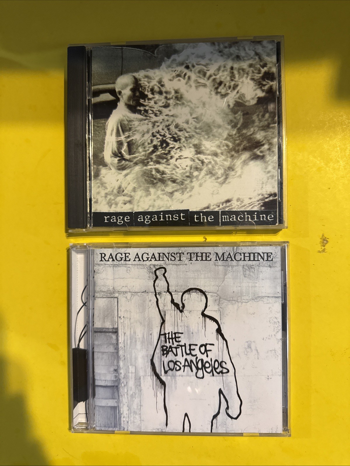 RAGE AGAINST THE MACHINE 1992 + THE BATTLE OF LOS ANGELES (2 CD LOT) LIKE NEW