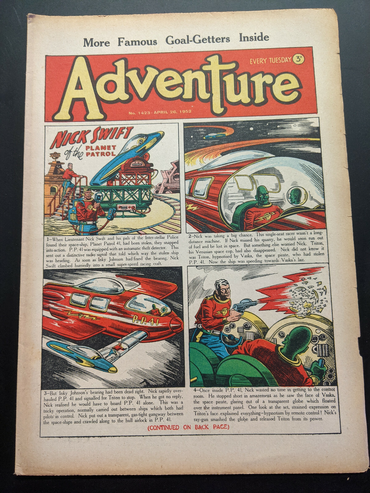 Adventure Comic No 1423, April 26th 1952.