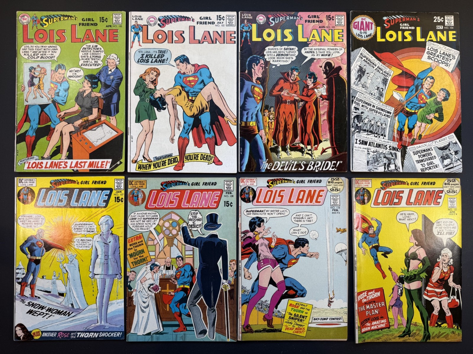 Lotto fumetti Superman’s Girl Friend Lois Lane 100 102 103 104 107 108 119 121 DC