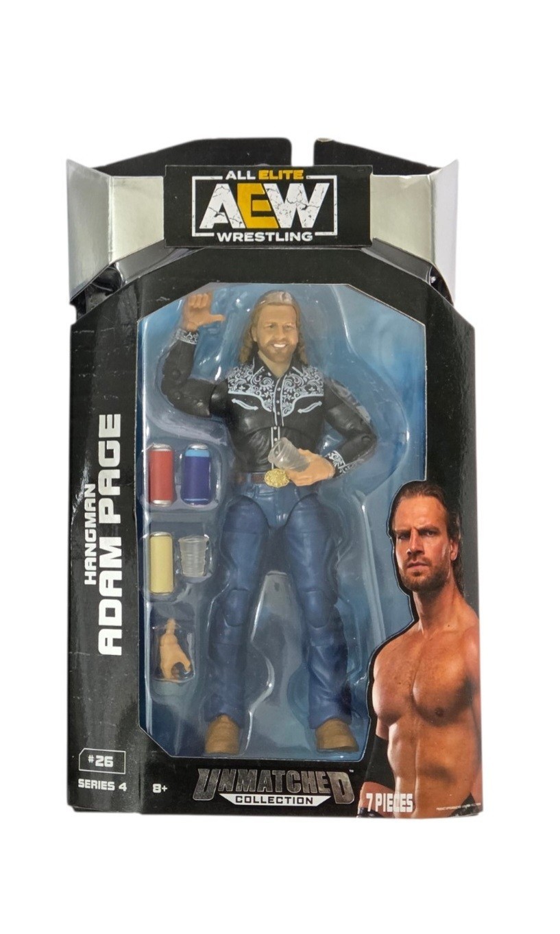 AEW Wrestling Hangman Adam Page Unmatched Collection Figurina 6" #26 Serie 4 Nuova