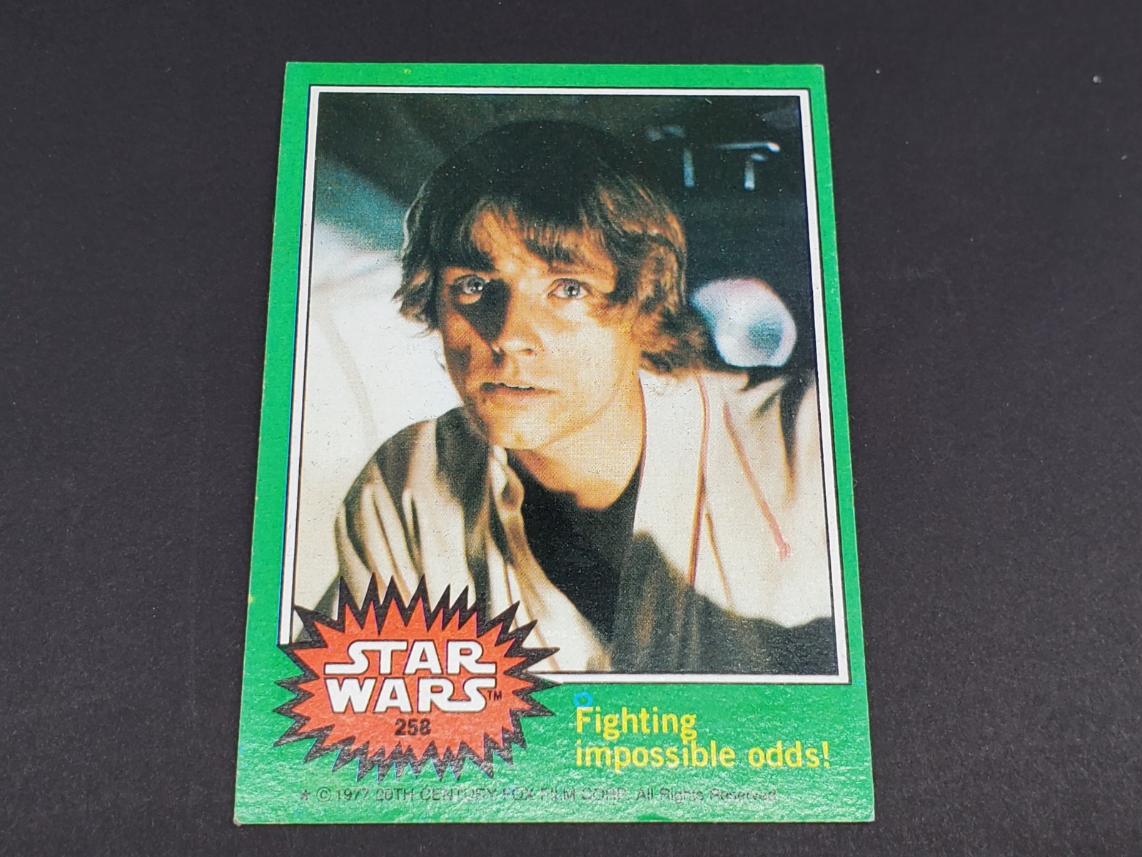 1977 TOPPS STAR WARS CARD #258 GREEN SERIES HIGH GRADE NRMT NR MINT