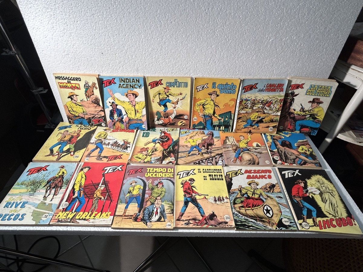 TEX FUMETTI LOTTO 18 ALBI BONELLI OLD COMICS