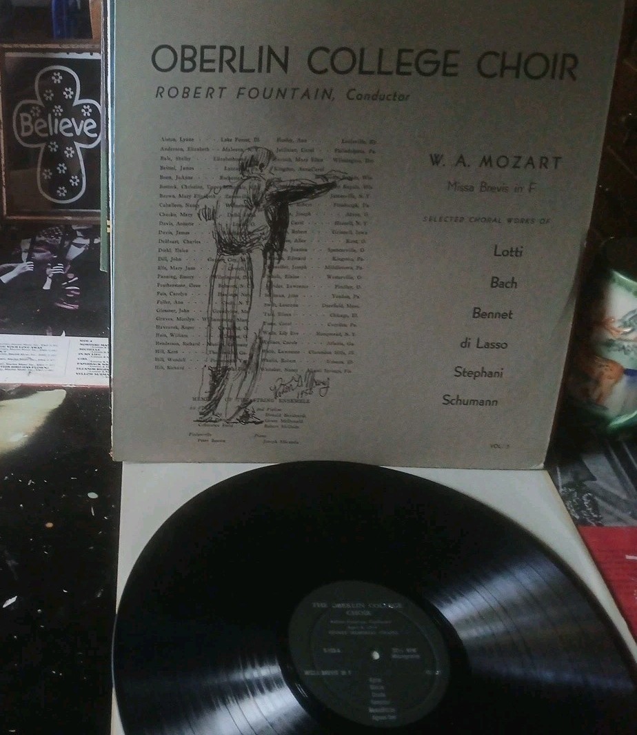 Mozart/Oberlin College Choir/R. Fountain, Cond. Vol.5 ( EX)  1st Press'56 ☆S-103