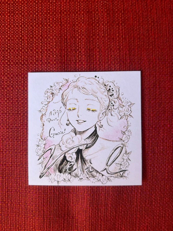 Shikishi stampato Kotteri manga Veil - edizione limitata per Napoli Comicon 2026