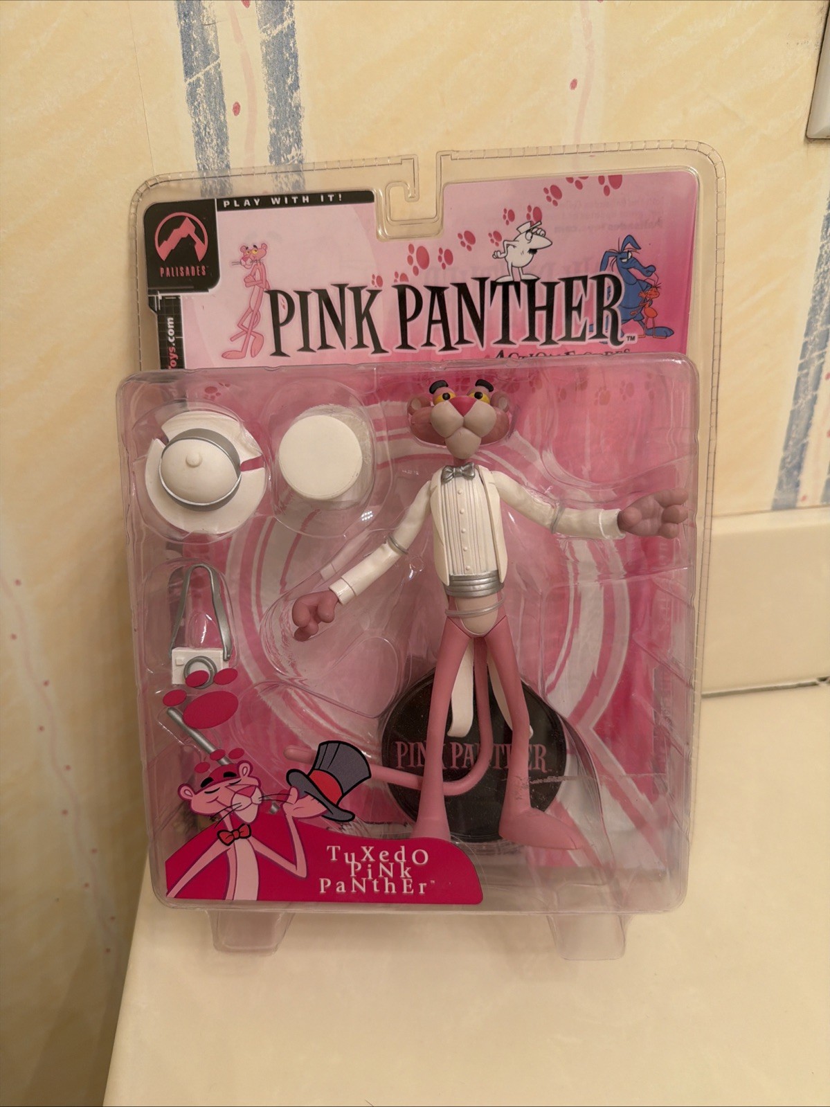 White Tuxedo Pink Panther 40th Action Figure Suncoast Palisades Toys 2004