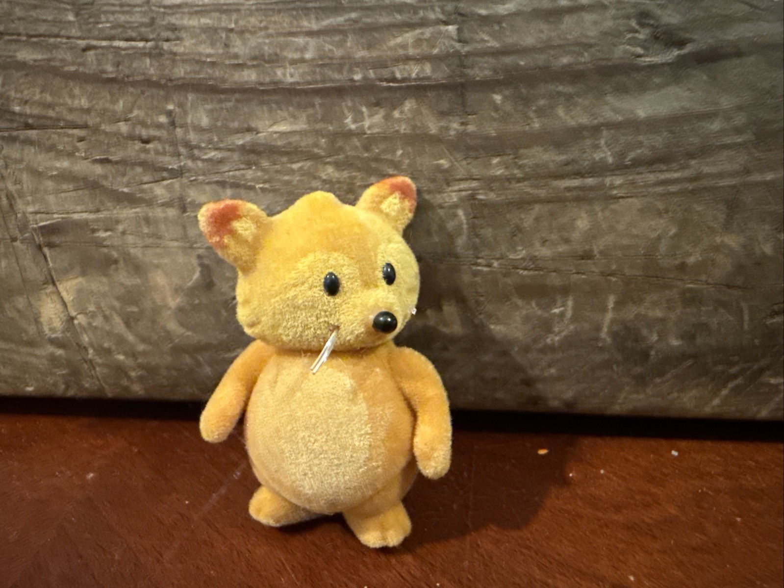 Lil Woodzies Fox Figure Dad Flocked Orange Brown Head and Tail moves