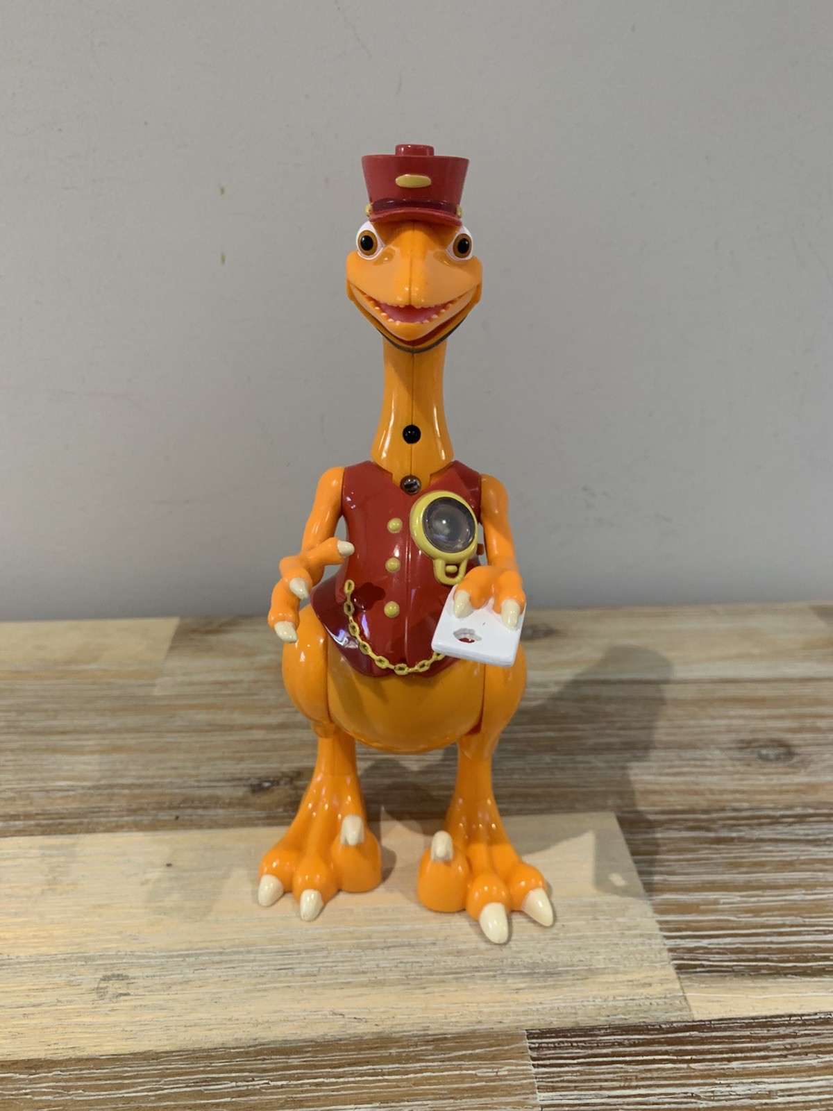 Dinosaur Train Mr Conductor Figura Interattiva 8" Parlante Illumina Jim Henson