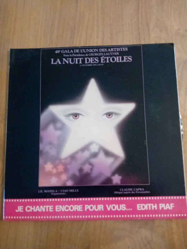 Lp 33t  de l accordeoniste a Milord Édith Piaf collector