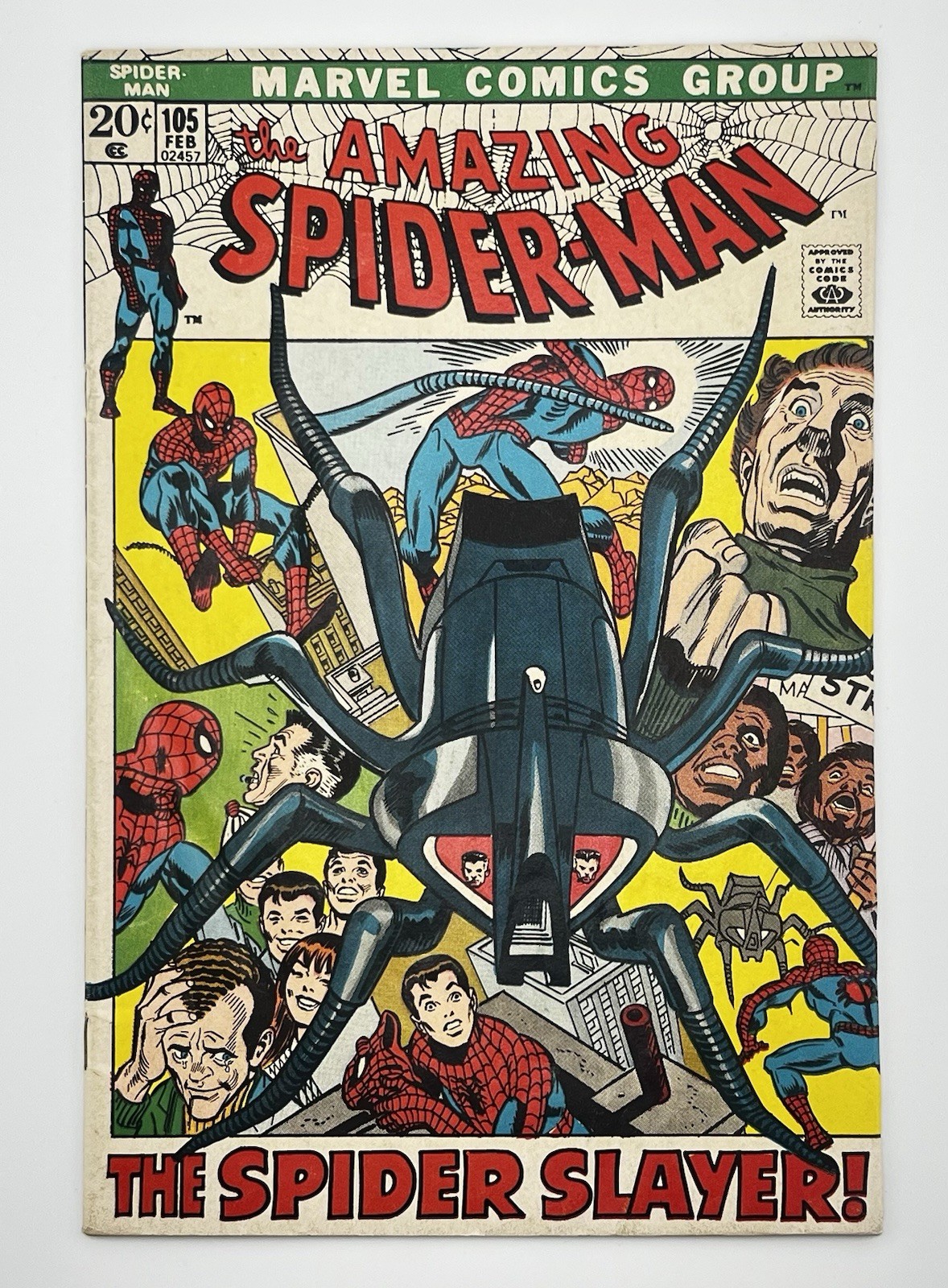 AMAZING SPIDER-MAN 105 VG/FINE Spider-slayer Marvel 1972