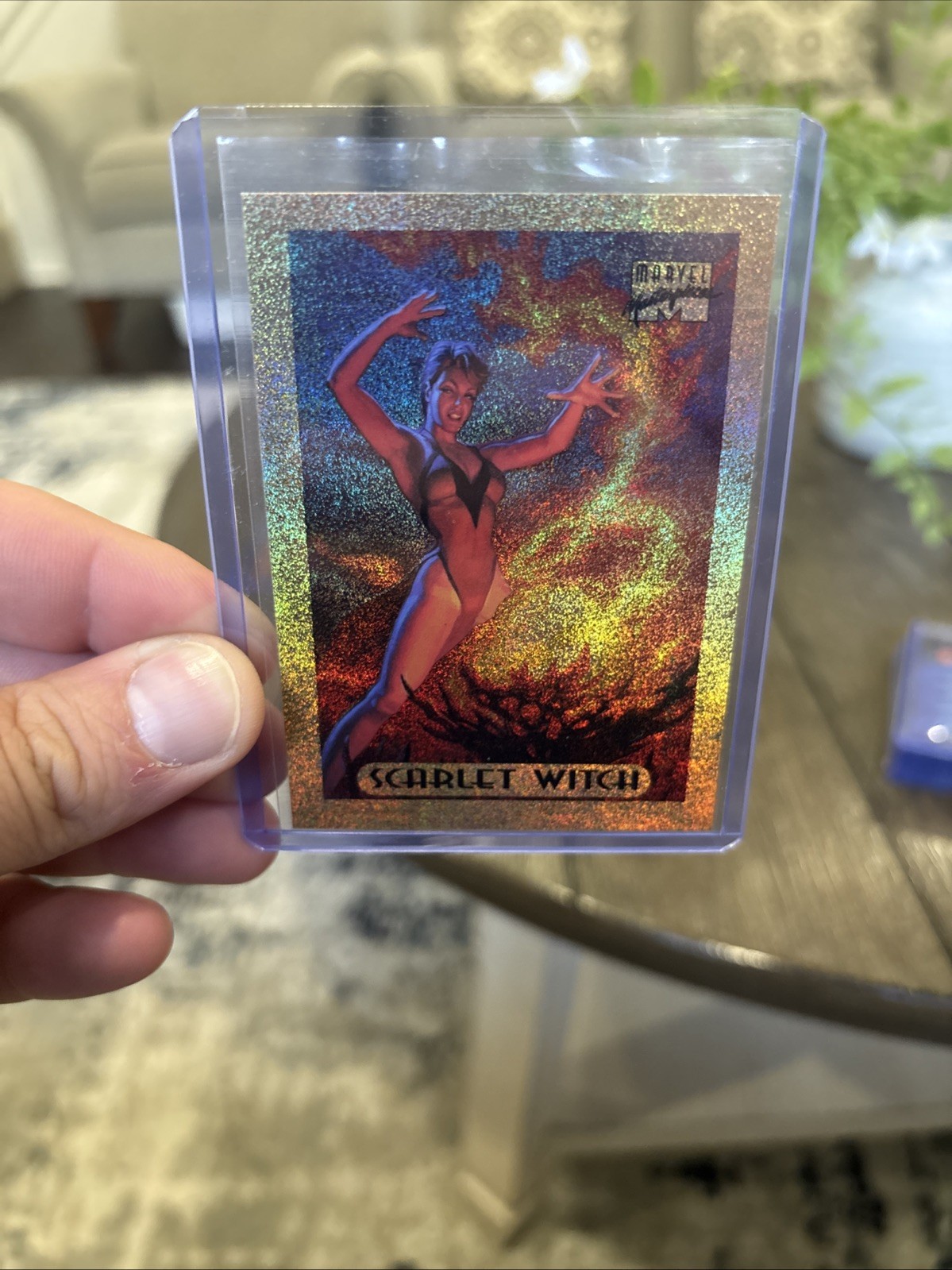 1994 Marvel Masterpieces Edizione Limitata Holofoil #7 di 10 BRONZO Strega Scarlatta