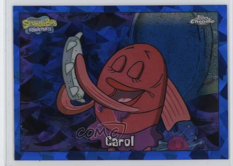 2025 Topps Chrome Sapphire Spongebob 25th Carol #125 15wb