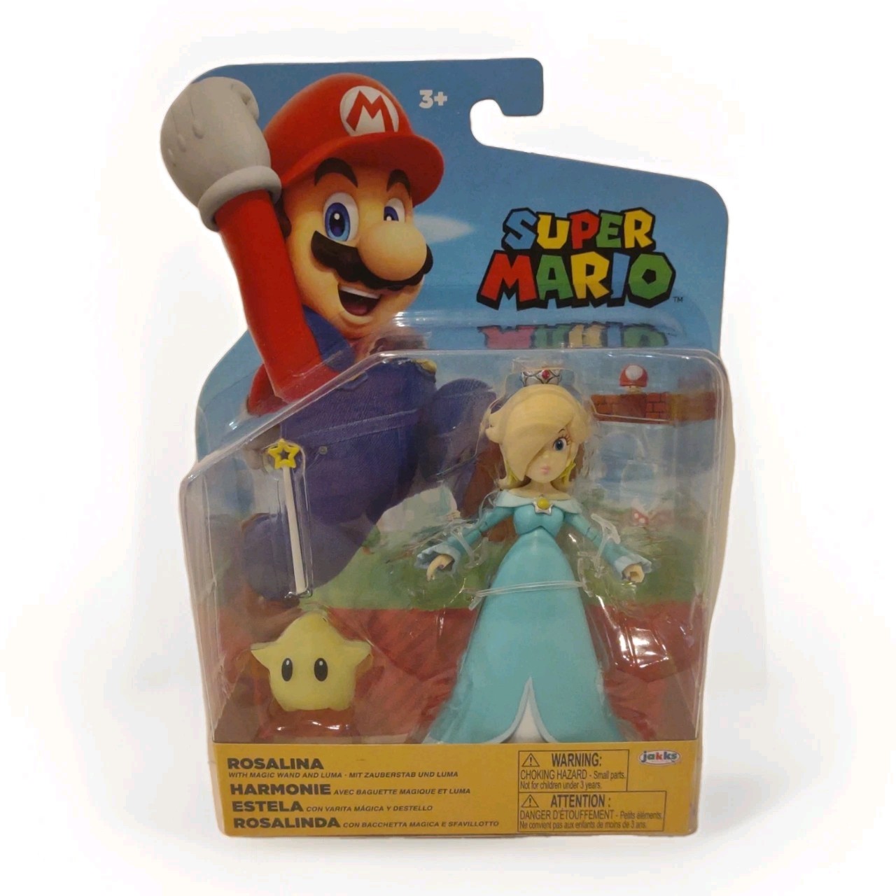 Nintendo Super Mario 4" Rosalina Luma Magic Wand Nuovo Sigillato Jakks Pacific Figure