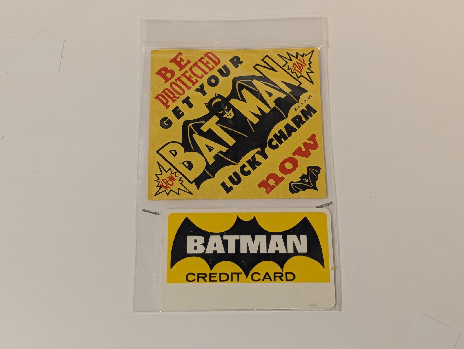 Carta di Credito Batman Vintage 1966 Portafortuna NPP Non Firmata DC Show Promo