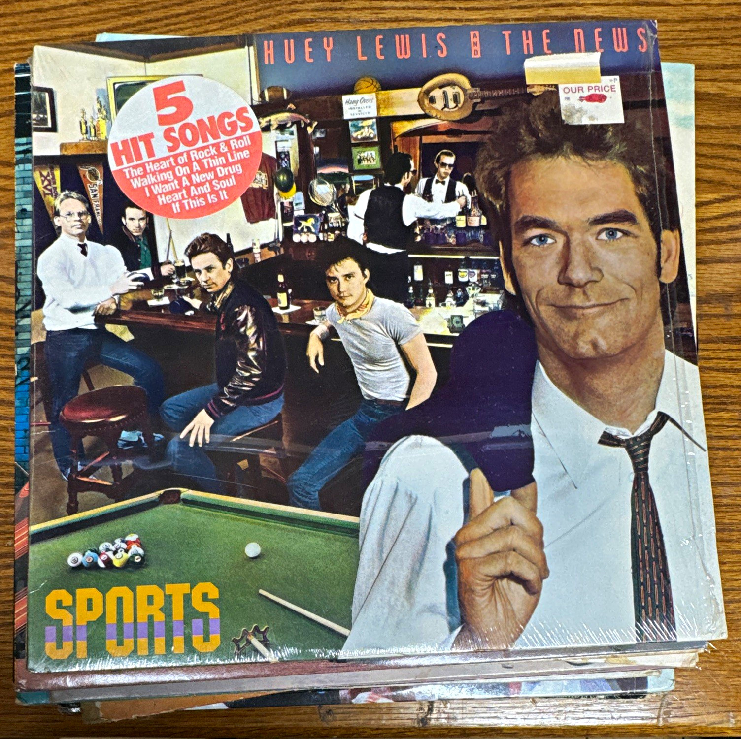 Huey Lewis & The News Sports 12" Vinyl LP Record 33 RPM Album